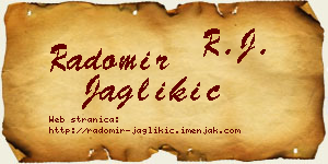 Radomir Jaglikić vizit kartica
